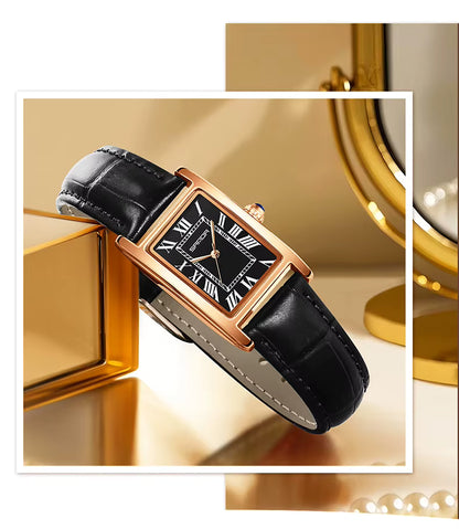 RectaLuxe Watch – Modern Rectangle Dial with a Refined Quartz Design