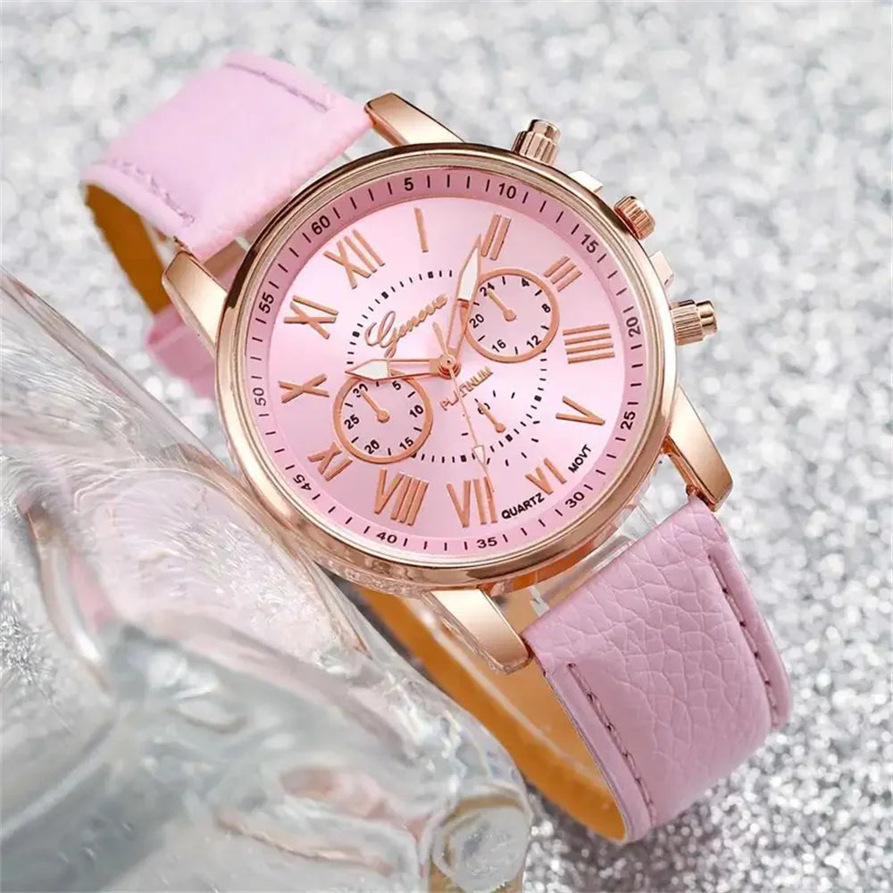 Valéria Six – A Refined Six-Piece Quartz Watch & Jewelry Collection with Timeless Feminine Detail