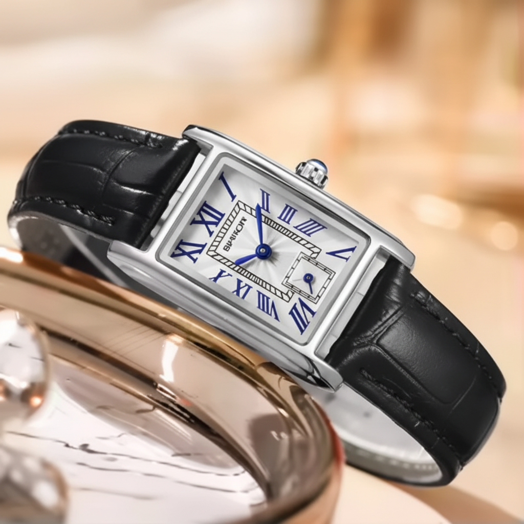RectaLuxe Watch – Modern Rectangle Dial with a Refined Quartz Design
