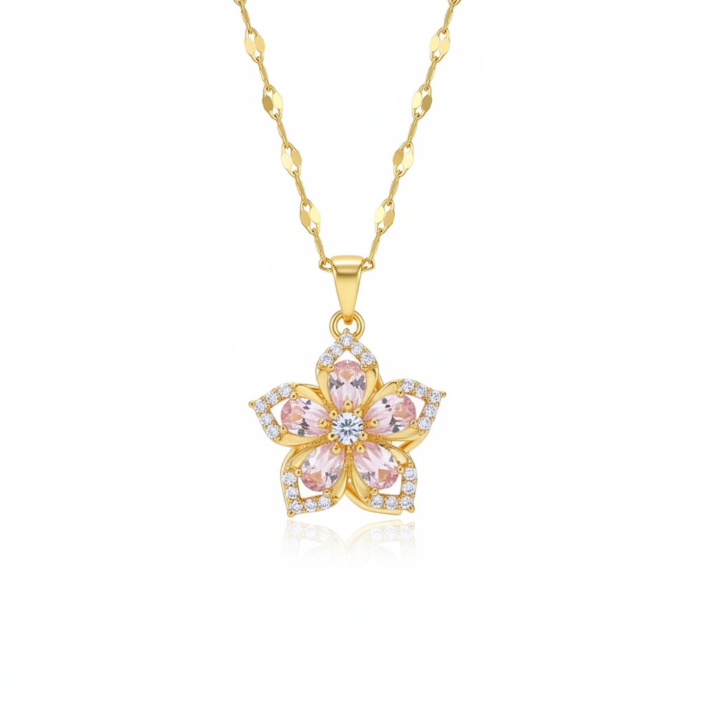 LunaFlower - Necklace With Rotating Petals