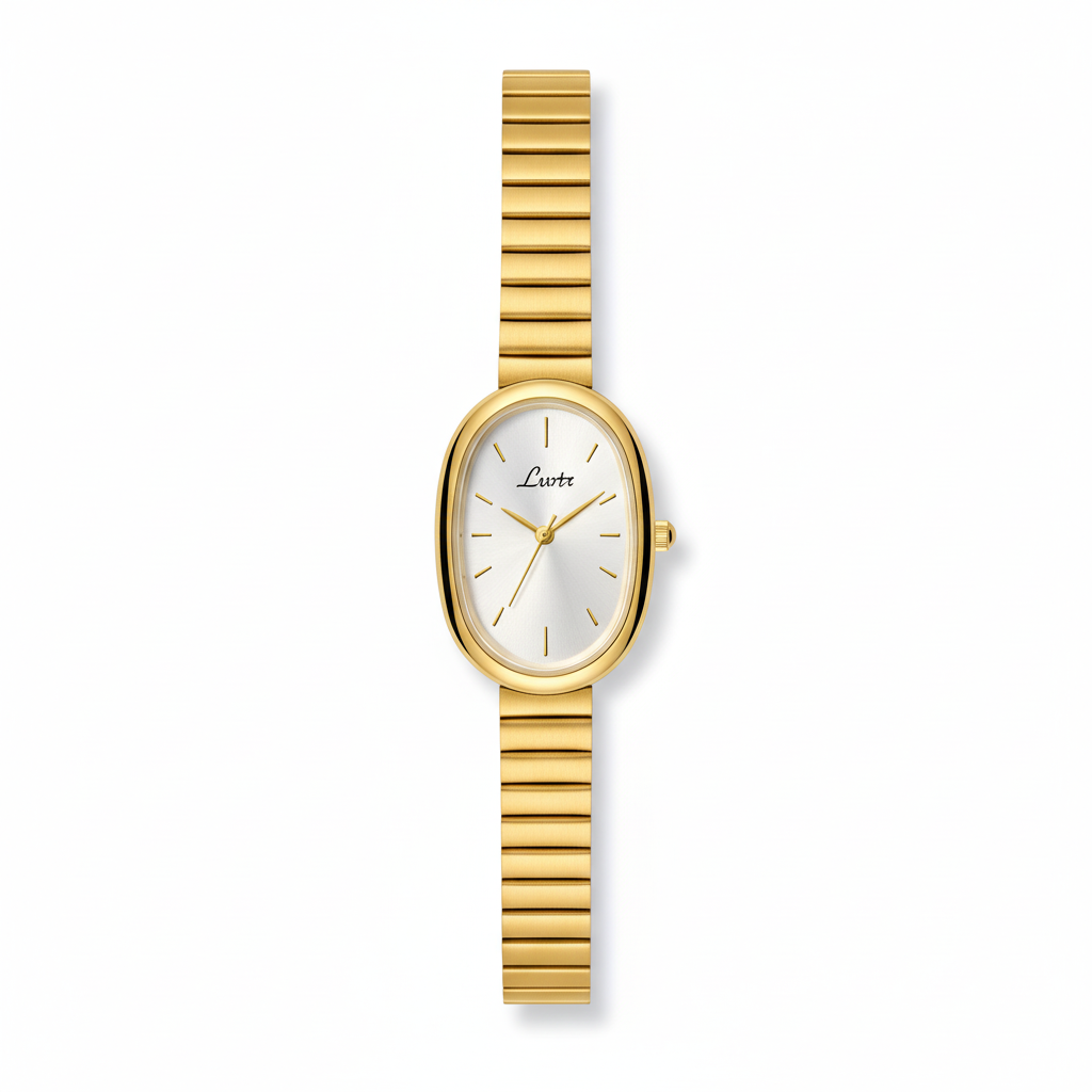 GoldVerre Watch – Vintage-Inspired Quartz Timepiece with an Elegant Gold Bracelet