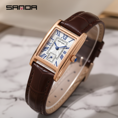 RectaLuxe Watch – Modern Rectangle Dial with a Refined Quartz Design